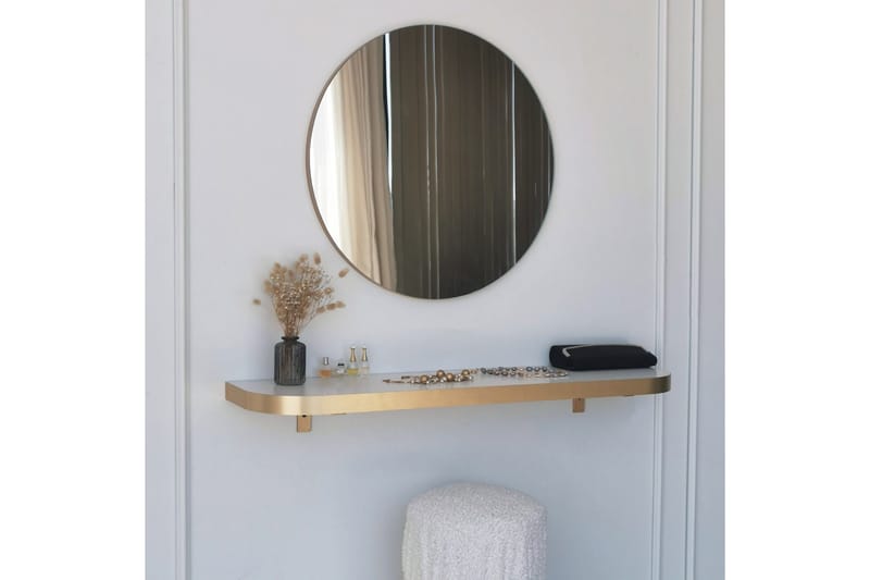 Sesso Speil 60 cm Rund - Gull - Innredning - Speil - Veggspeil