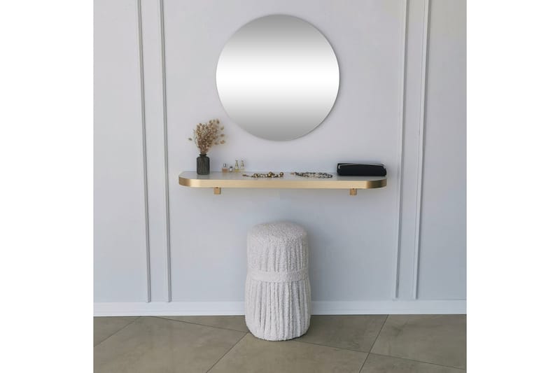 Sesso Speil 60 cm Rund - Gull - Innredning - Speil - Veggspeil