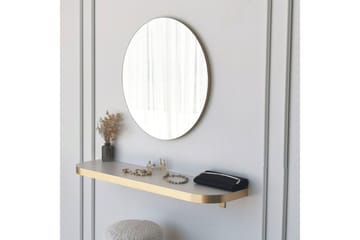 Sesso Speil 60 cm Rund - Gull - Innredning - Speil - Veggspeil