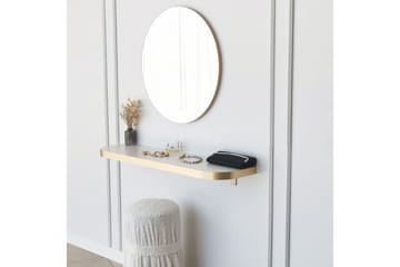 Sesso Speil 60 cm Rund - Gull - Innredning - Speil - Veggspeil