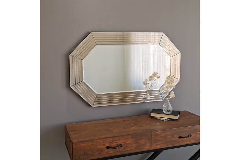 Sherald Dekorasjonsspeil 60 cm - Bronse - Innredning - Speil - Veggspeil