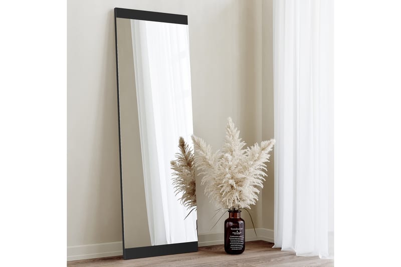 Speil 40x120 cm - Svart - Innredning - Speil - Veggspeil