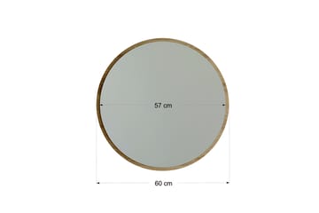 Speil 60x60 cm - Valnøtt - Innredning - Speil - Veggspeil