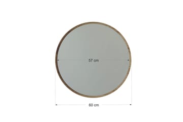 Speil 60x60 cm - Valnøtt - Innredning - Speil - Veggspeil