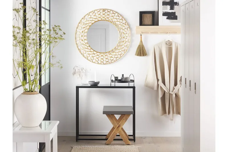 Speil 80 cm gull BOURDON - Gull - Innredning - Speil - Veggspeil