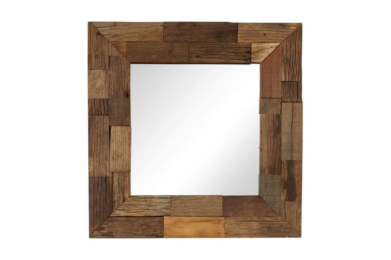 Speil gjenvunnet heltre 50x50 cm - Innredning - Speil - Veggspeil