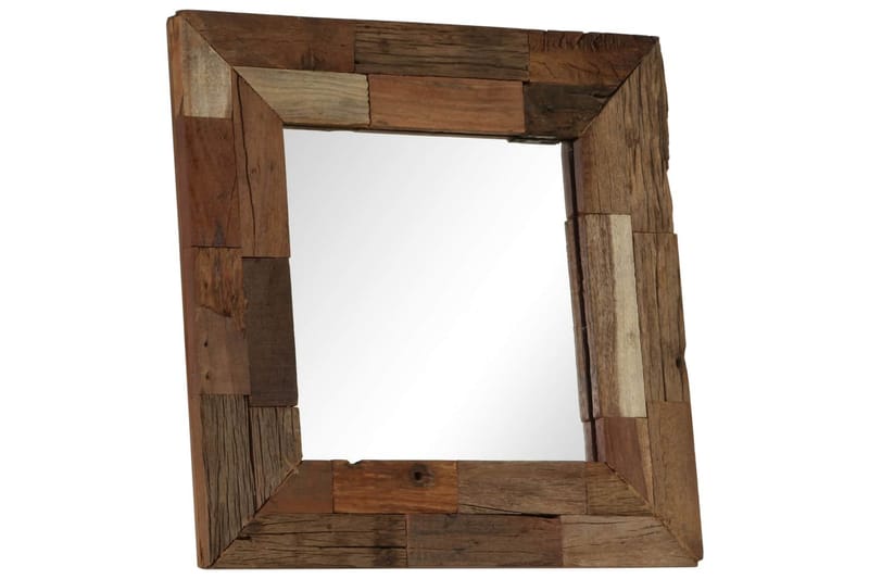 Speil gjenvunnet heltre 50x50 cm - Innredning - Speil - Veggspeil