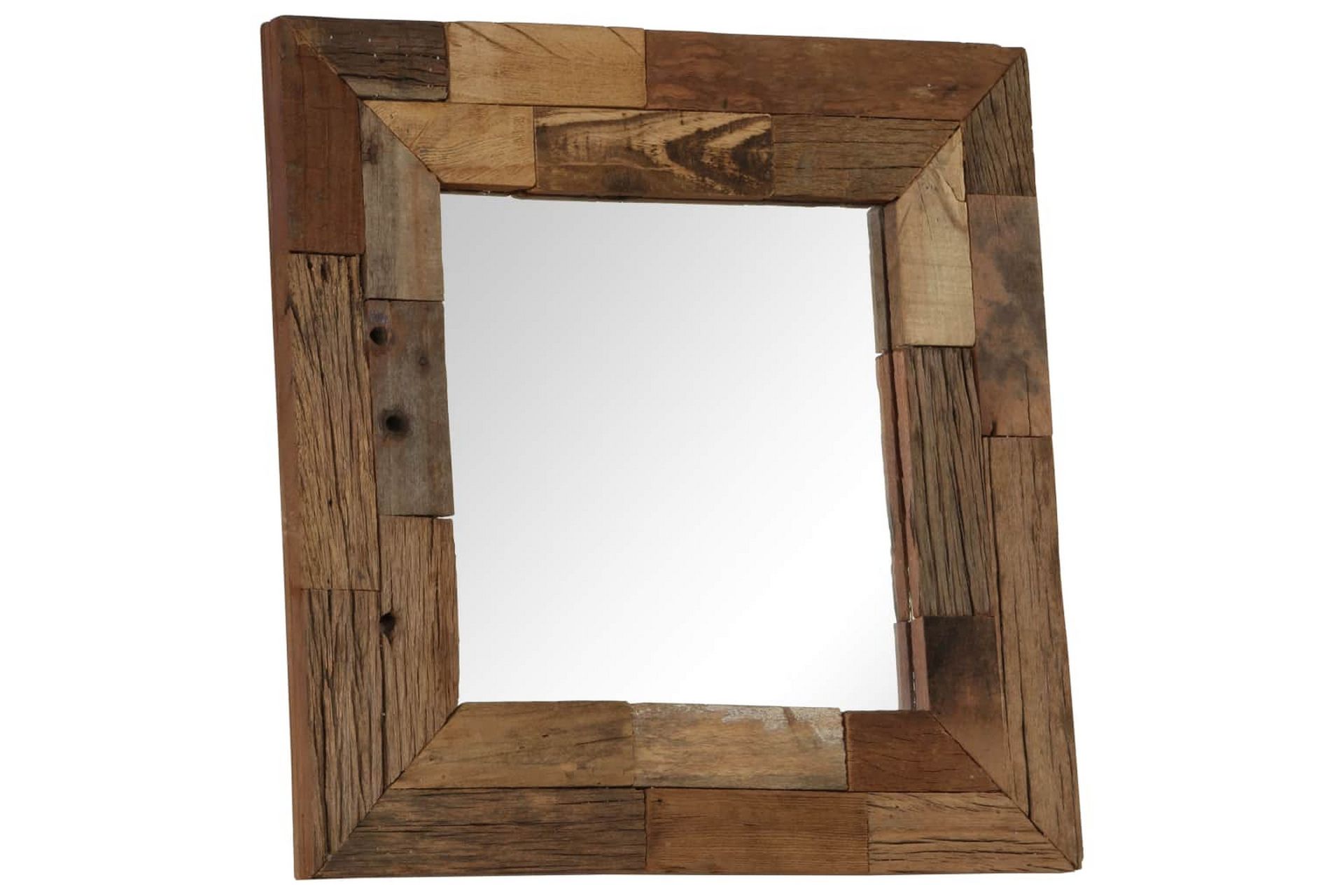 Speil gjenvunnet heltre 50x50 cm - Innredning - Speil - Veggspeil