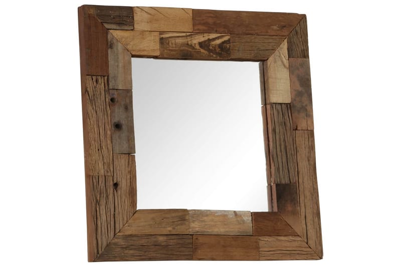 Speil gjenvunnet heltre 50x50 cm - Innredning - Speil - Veggspeil