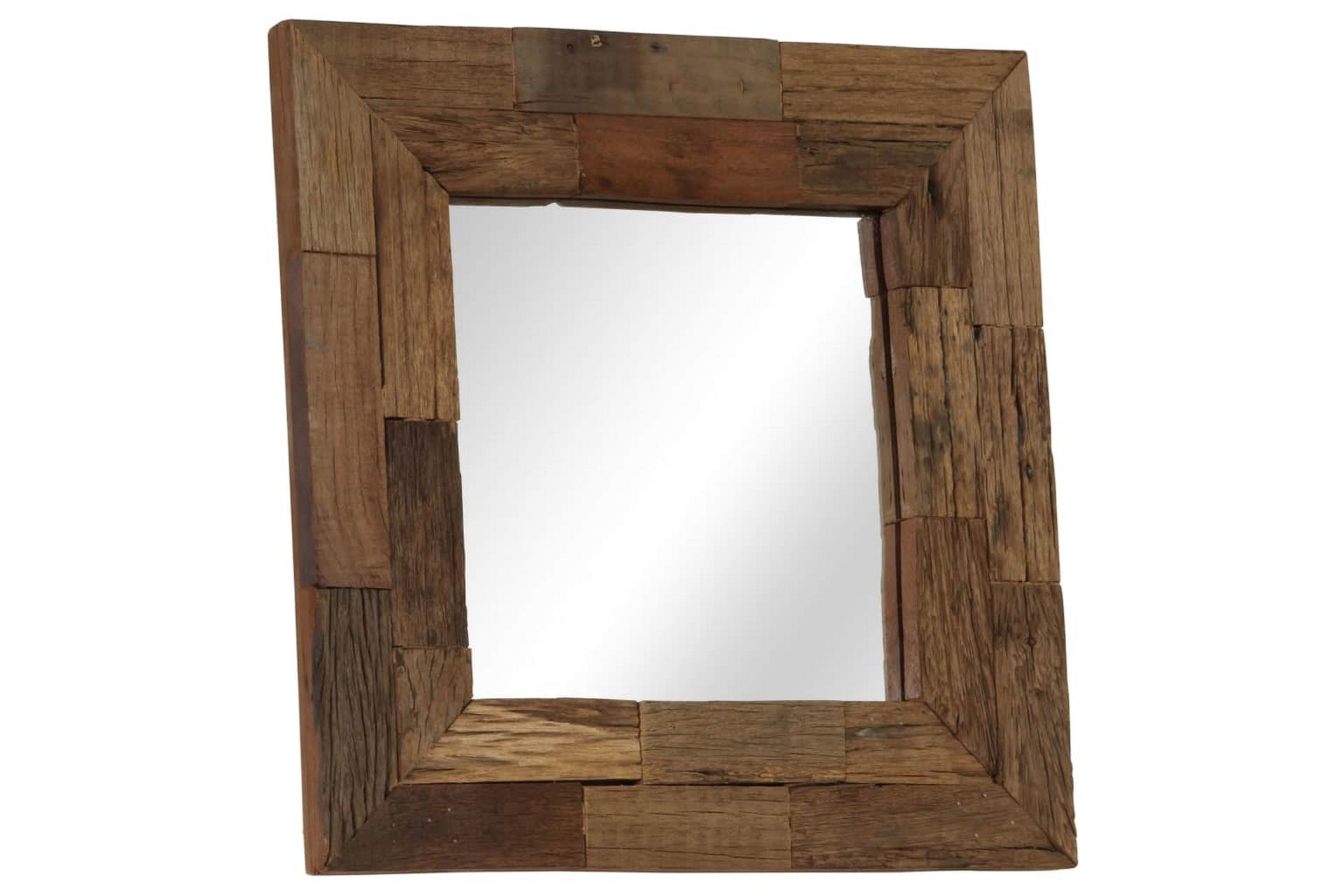 Speil gjenvunnet heltre 50x50 cm - Innredning - Speil - Veggspeil