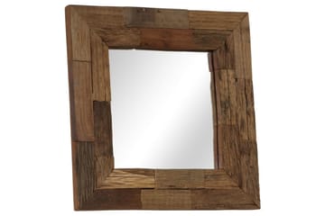 Speil gjenvunnet heltre 50x50 cm - Innredning - Speil - Veggspeil