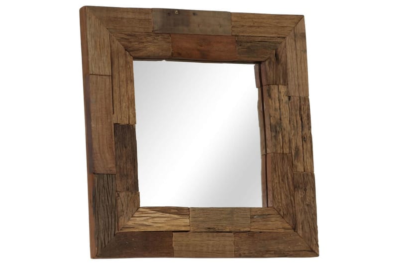 Speil gjenvunnet heltre 50x50 cm - Innredning - Speil - Veggspeil