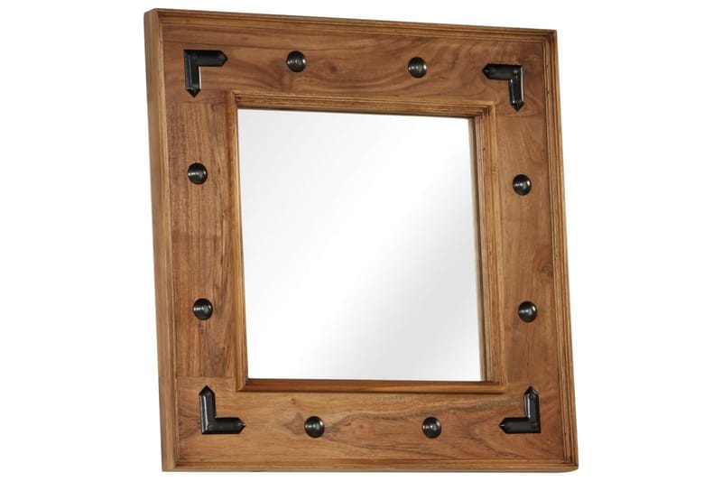 Speil heltre akasie 50x50 cm - Innredning - Speil - Veggspeil