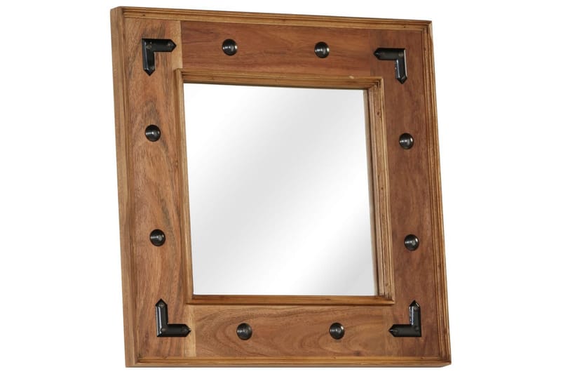 Speil heltre akasie 50x50 cm - Innredning - Speil - Veggspeil