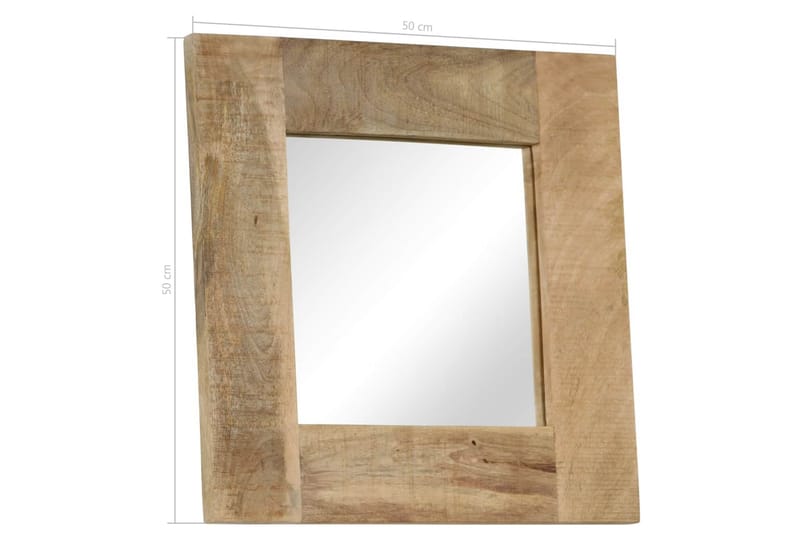 Speil heltre mango 50x50 cm - Veggspeil - Gangspeil