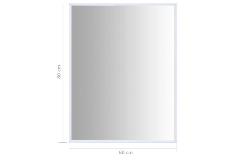 Speil hvit 80x60 cm - Hvit - Innredning - Speil - Veggspeil