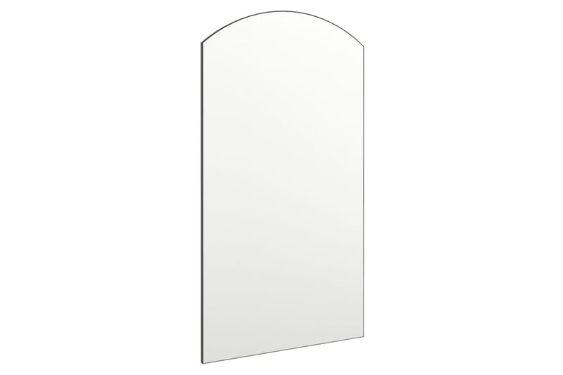 Speil med LED-lys 90x45 cm glass oval - Silver - Innredning - Speil - Veggspeil