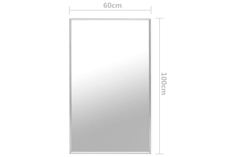 Speil sølv 100x60 cm - Silver - Innredning - Speil - Veggspeil