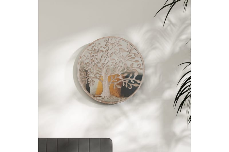 Speil sand 60x2,5 cm for innendørs bruk jern - Krem - Veggspeil - Gangspeil
