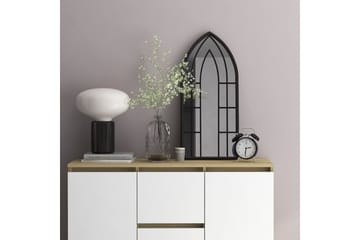 Speil svart 70x30 cm for innendørs bruk jern - Svart - Innredning - Speil - Veggspeil