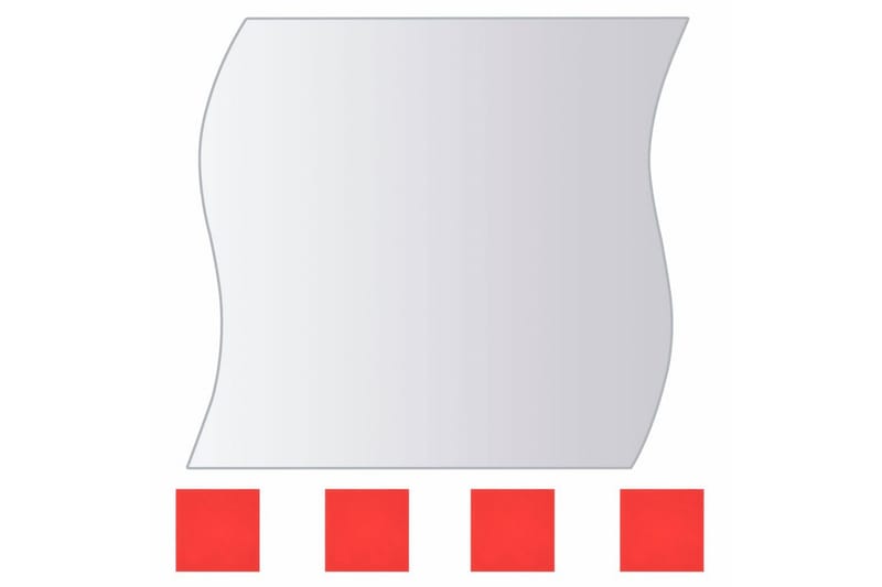 Speilfliser 8 stk flerformet glass - Innredning - Speil - Veggspeil
