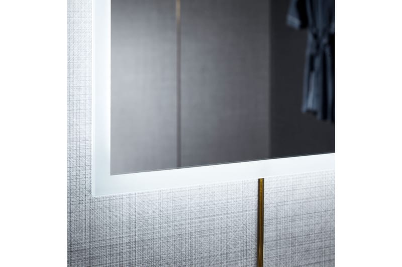 Stort speil med Belysning og anti-fog-funksjon 80x140cm Sølv - Lyfco - Innredning - Speil - Veggspeil