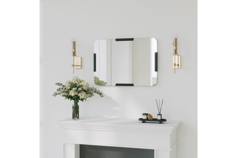 Taharoa Speil 50 cm Rektangulær, Svart