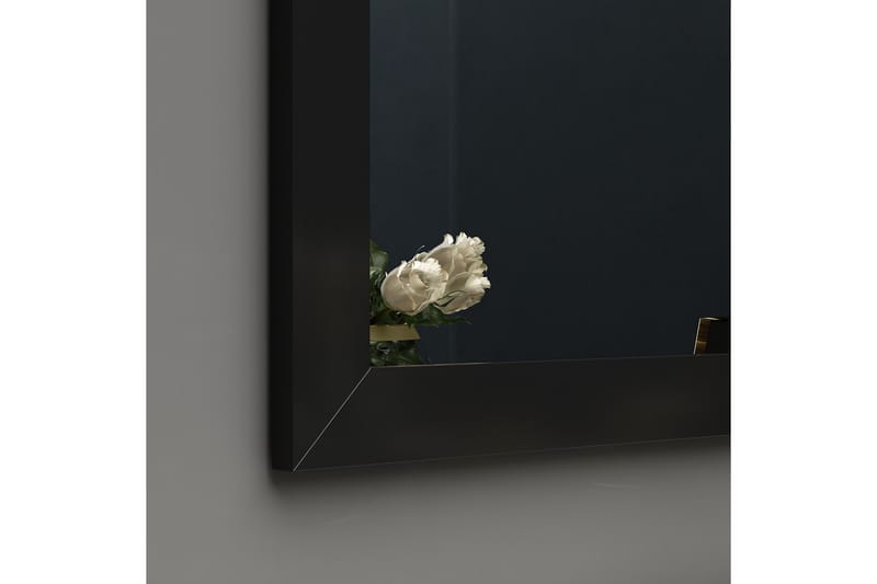 Vanomi Speil 50 cm Rektangulær - Svart - Veggspeil - Gangspeil