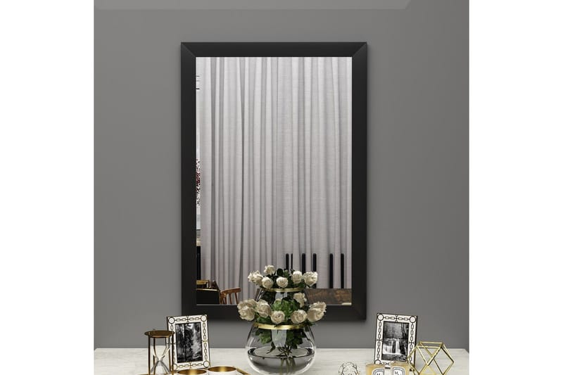 Vanomi Speil 50 cm Rektangulær - Svart - Innredning - Speil - Veggspeil