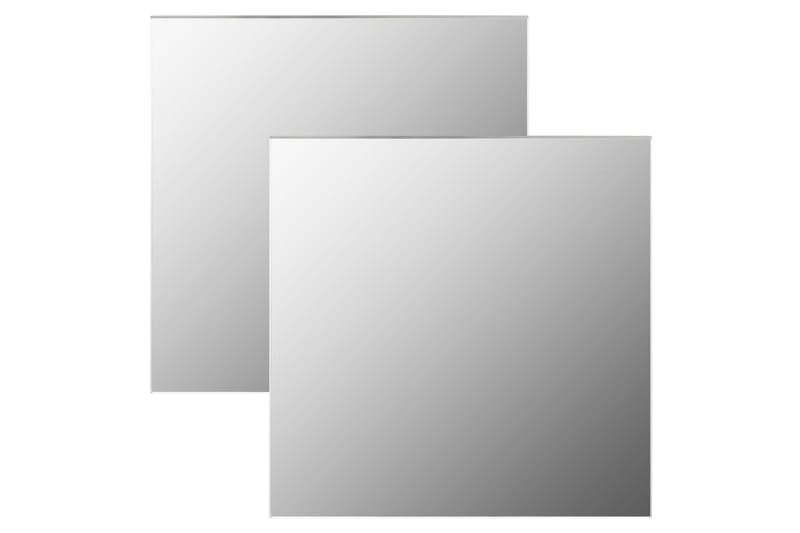 Veggspeil 2 stk 40x40 cm firkantet glass - Innredning - Speil - Veggspeil