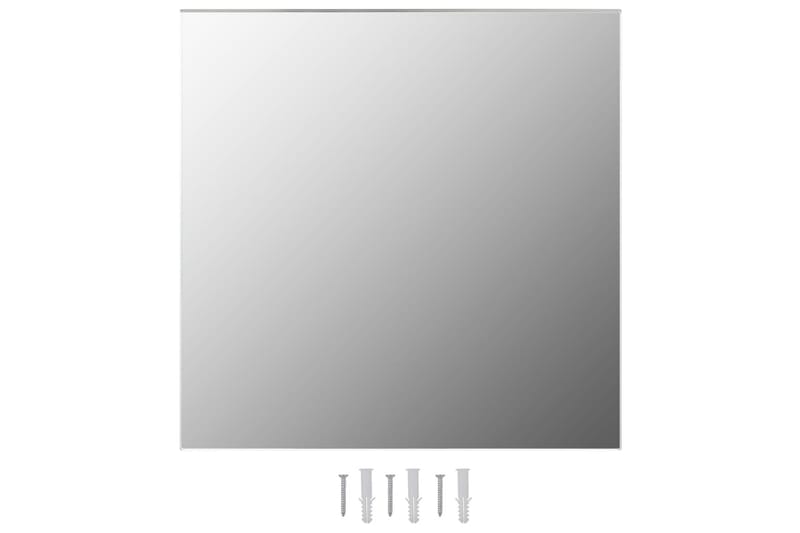 Veggspeil 2 stk 60x60 cm firkantet glass - Veggspeil - Gangspeil
