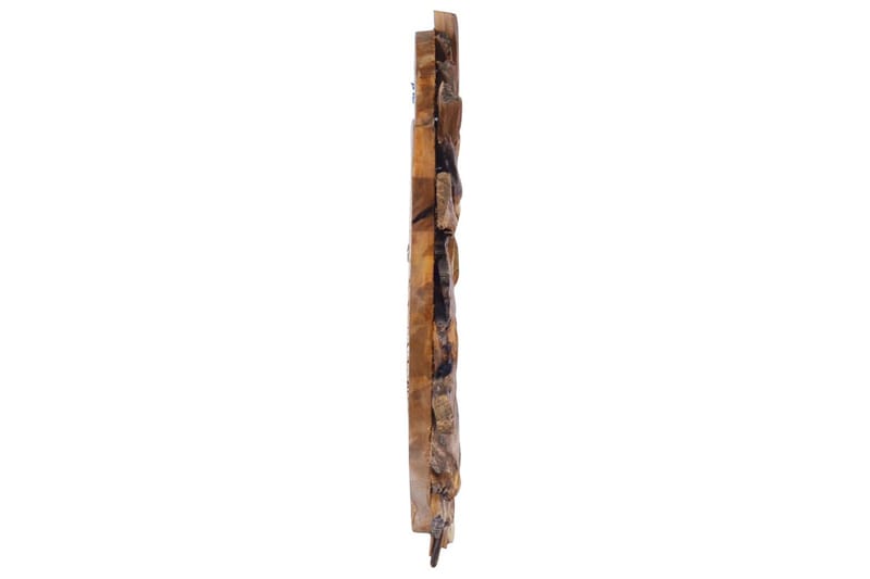 Veggspeil 40 cm teak rund - Brun - Innredning - Speil - Veggspeil