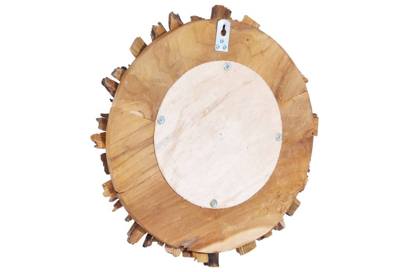 Veggspeil 40 cm teak rund - Brun - Innredning - Speil - Veggspeil