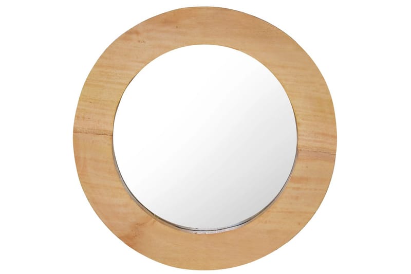Veggspeil 40 cm teak rund - Brun - Innredning - Speil - Veggspeil