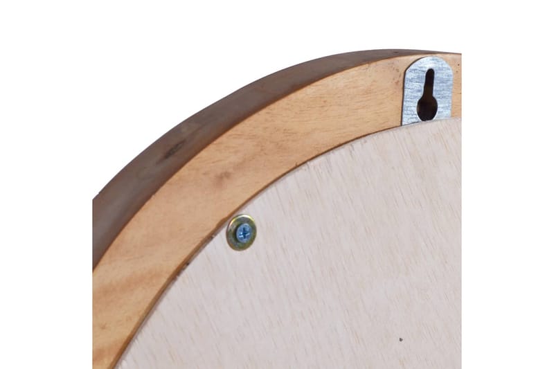 Veggspeil 40 cm teak rund - Brun - Innredning - Speil - Veggspeil