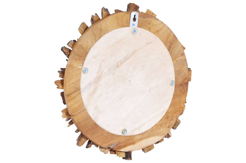 Veggspeil 60 cm teak rund - Brun - Innredning - Speil - Veggspeil
