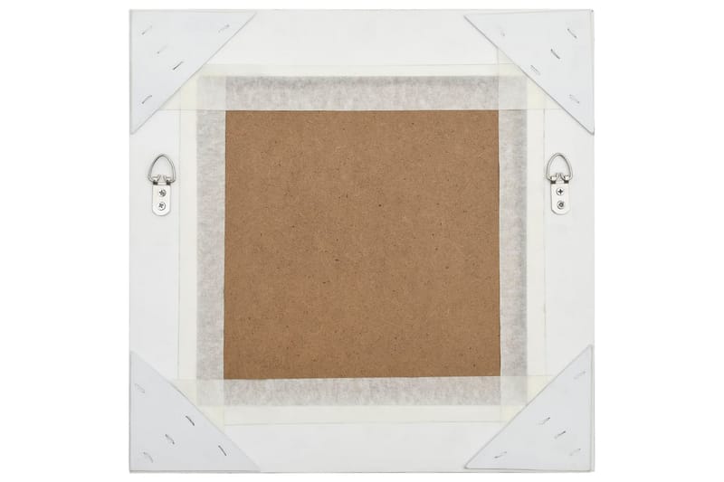 Veggspeil barokkstil 40x40 cm hvit - Innredning - Speil - Veggspeil