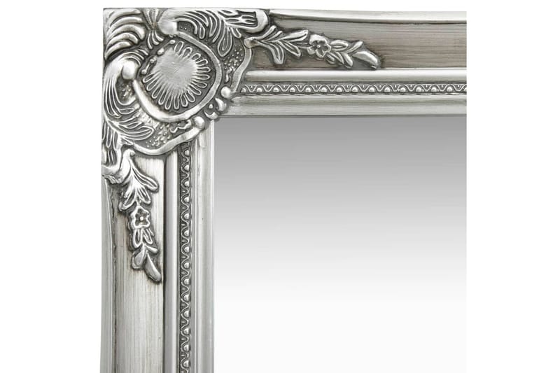 Veggspeil barokkstil 40x40 cm sølv - Veggspeil - Gangspeil