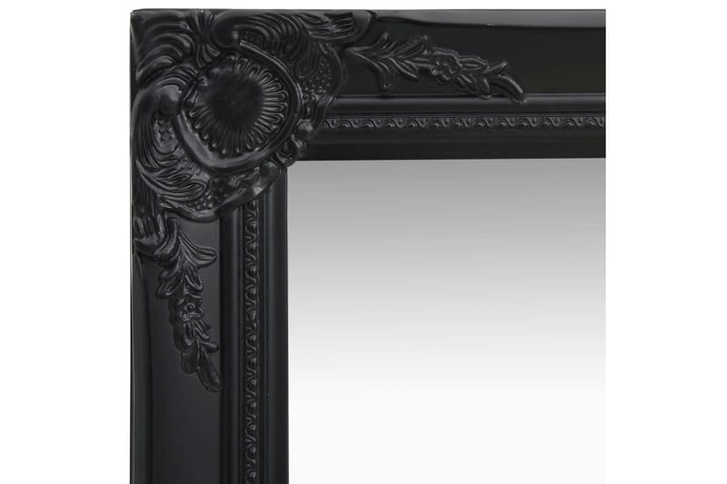 Veggspeil barokkstil 40x40 cm svart - Innredning - Speil - Veggspeil