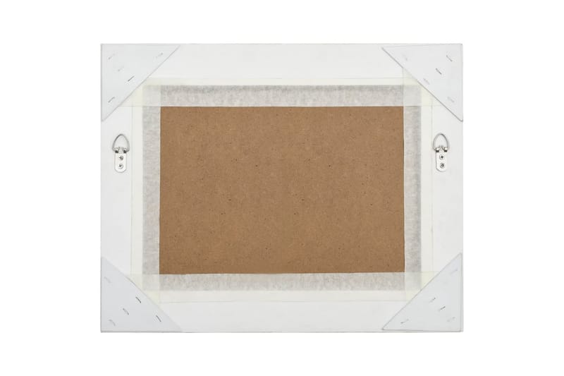 Veggspeil barokkstil 50x40 cm hvit - Innredning - Speil - Veggspeil
