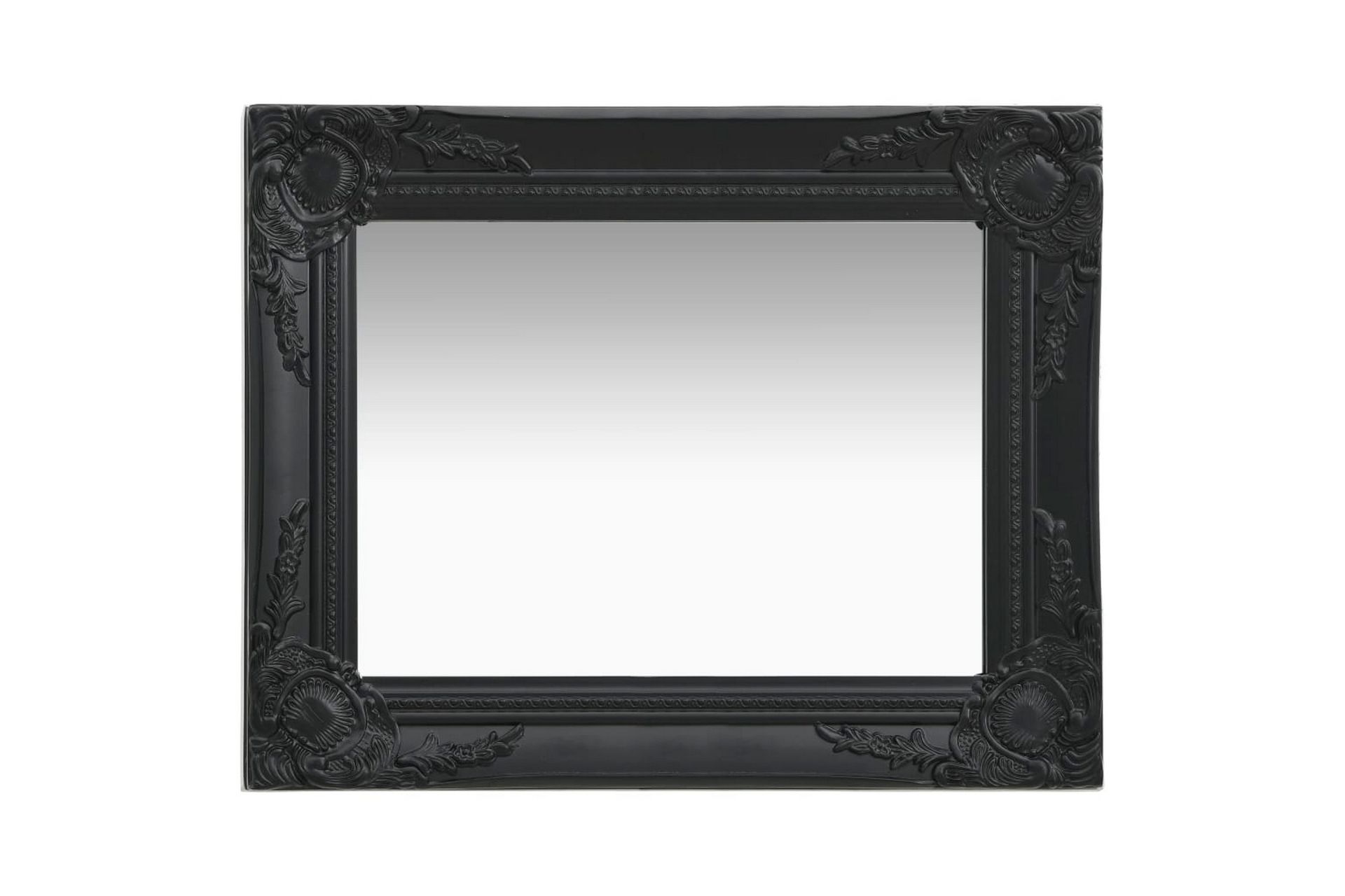 Veggspeil barokkstil 50x40 cm svart - Innredning - Speil - Veggspeil