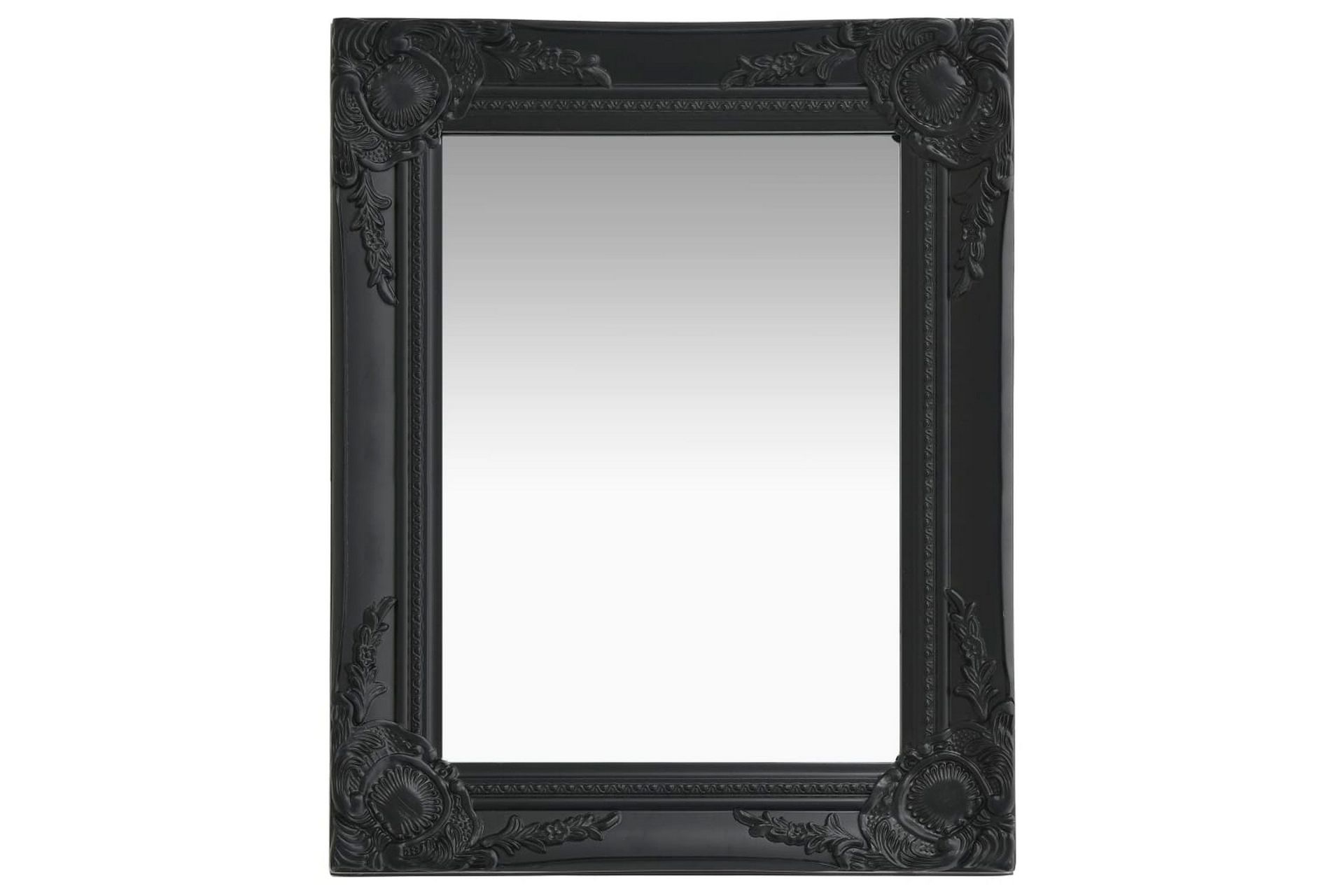 Veggspeil barokkstil 50x40 cm svart - Innredning - Speil - Veggspeil