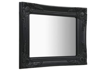Veggspeil barokkstil 50x40 cm svart - Innredning - Speil - Veggspeil