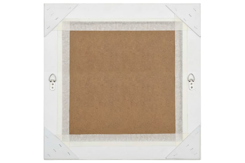Veggspeil barokkstil 50x50 cm hvit - Innredning - Speil - Veggspeil