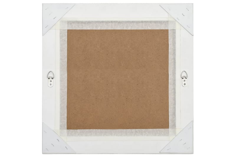 Veggspeil barokkstil 50x50 cm sølv - Innredning - Speil - Veggspeil