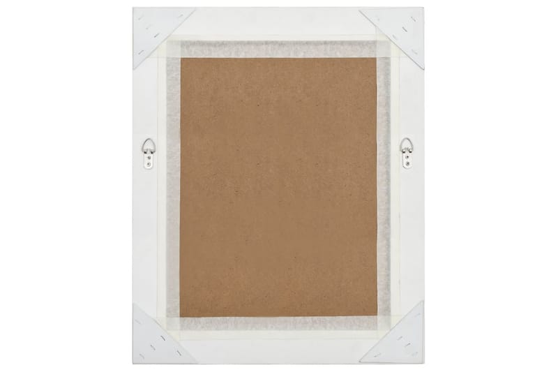 Veggspeil barokkstil 50x60 cm hvit - Innredning - Speil - Veggspeil