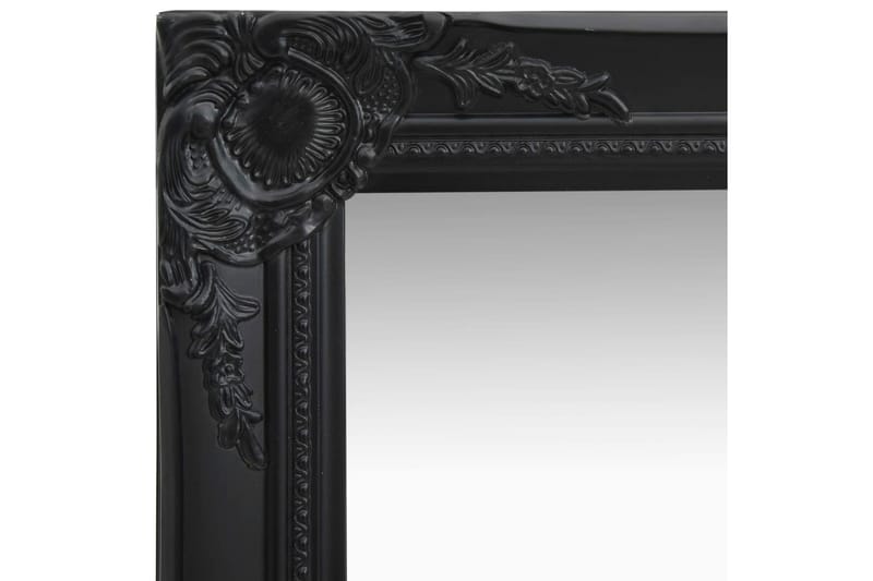 Veggspeil barokkstil 50x60 cm svart - Innredning - Speil - Veggspeil