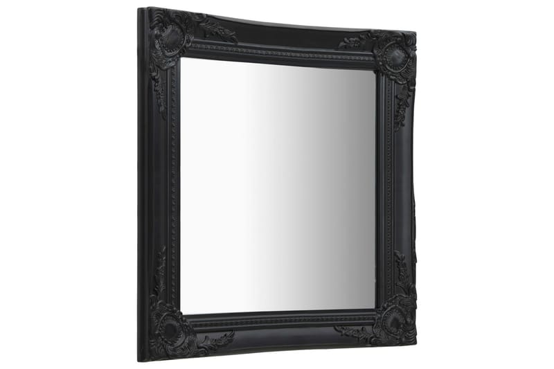 Veggspeil barokkstil 50x60 cm svart - Innredning - Speil - Veggspeil