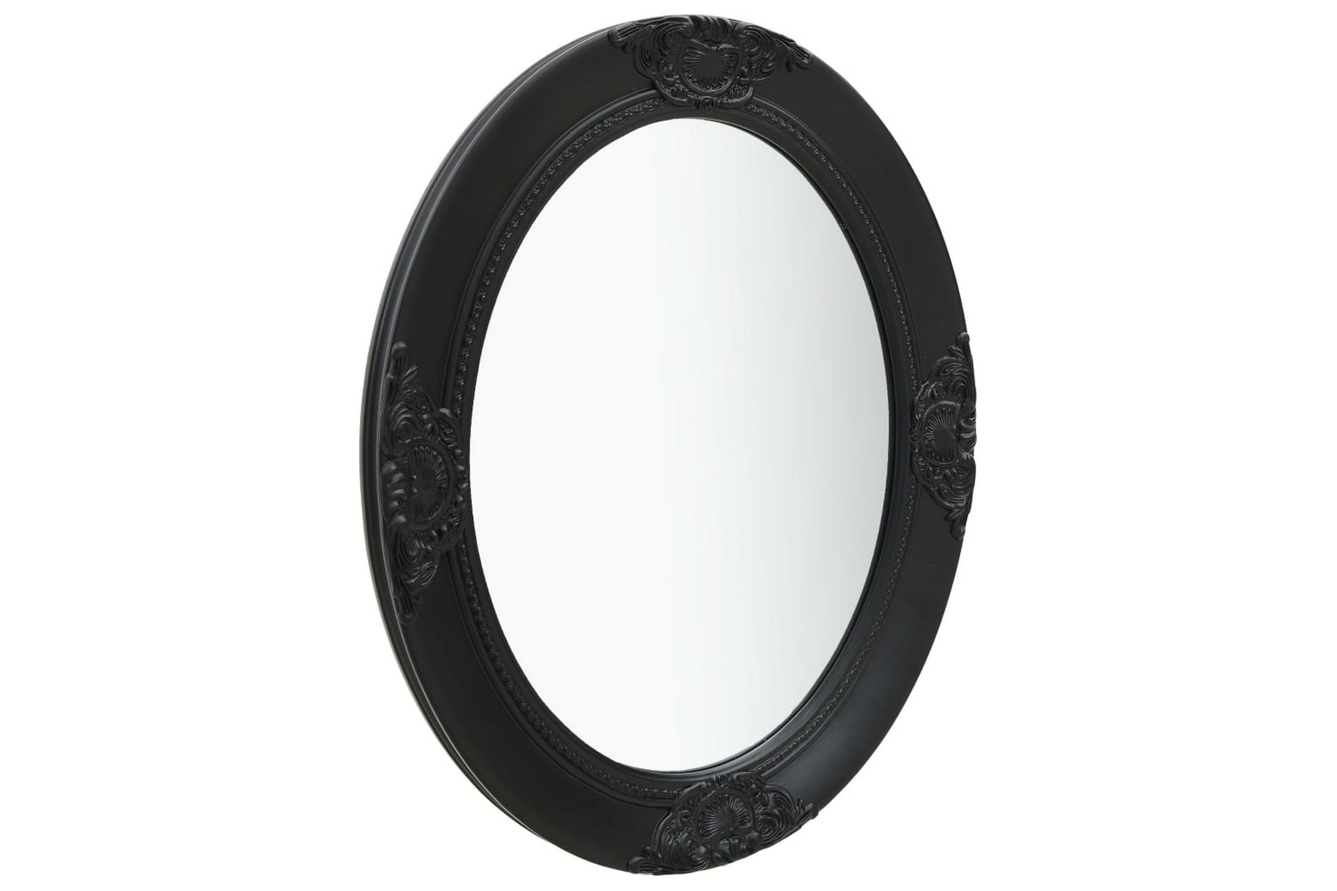 Veggspeil barokkstil 50x60 cm svart - Innredning - Speil - Veggspeil