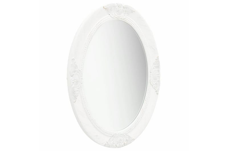 Veggspeil barokkstil 50x70 cm hvit - Innredning - Speil - Veggspeil